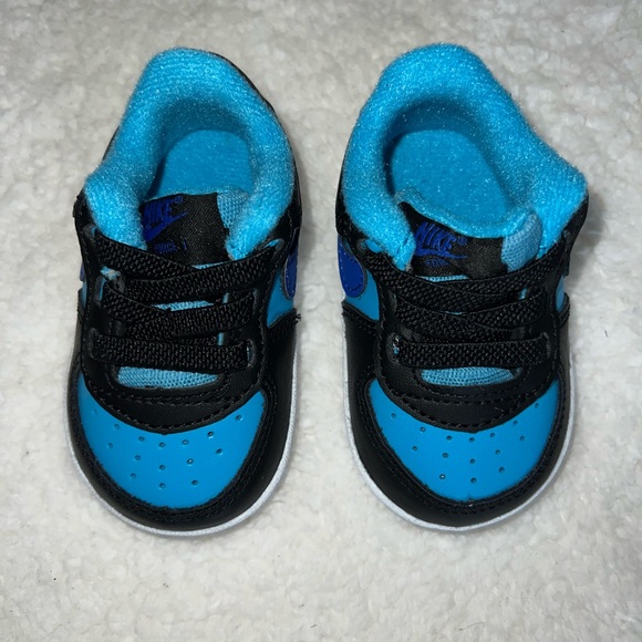 Nike Force 1 Baby Crib Booties Size 2C New in Box Racer Blue - Picture 8 of 8